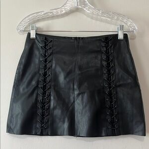 Zara Faux Leather Skirt